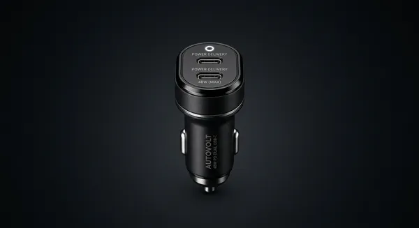 Ładowarka samochodowa 2× USB-C 48 W